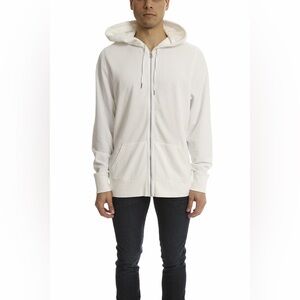 T by Alexander Wang NEW White‎ Full Zip Hoodie Size L